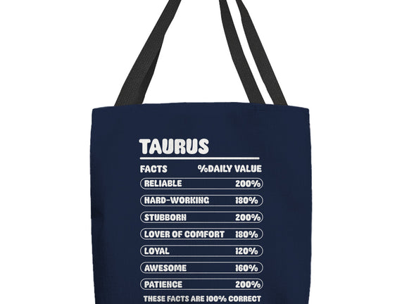 Taurus Facts Chart