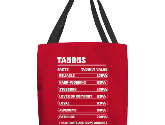 Taurus Facts Chart