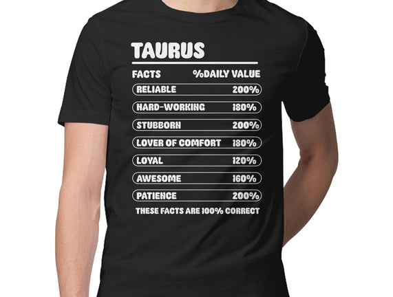 Taurus Facts Chart