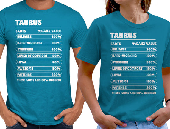 Taurus Facts Chart