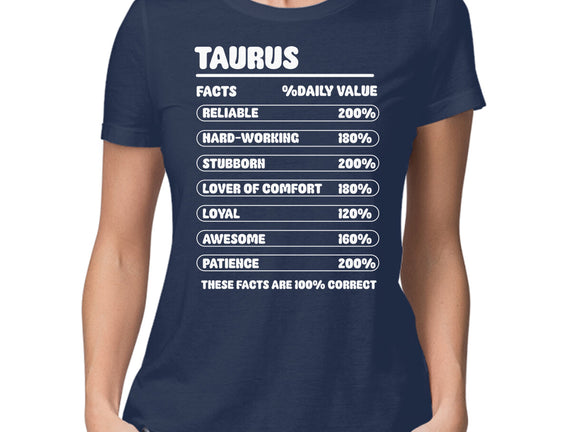 Taurus Facts Chart