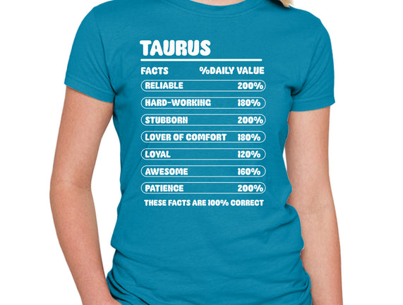 Taurus Facts Chart
