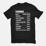 Taurus Facts Chart-Unisex-Basic-Tee-MaxoArt