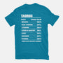 Taurus Facts Chart-Unisex-Basic-Tee-MaxoArt