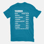 Taurus Facts Chart-Mens-Premium-Tee-MaxoArt