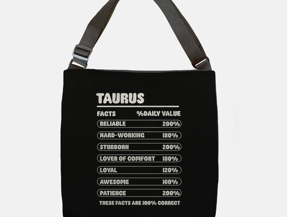 Taurus Facts Chart