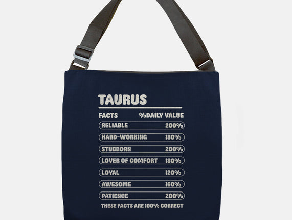Taurus Facts Chart