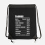 Taurus Facts Chart-None-Drawstring-Bag-MaxoArt