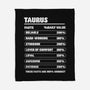 Taurus Facts Chart-None-Fleece-Blanket-MaxoArt