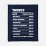 Taurus Facts Chart-None-Fleece-Blanket-MaxoArt