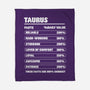 Taurus Facts Chart-None-Fleece-Blanket-MaxoArt