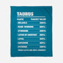 Taurus Facts Chart-None-Fleece-Blanket-MaxoArt