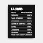 Taurus Facts Chart-None-Stretched-Canvas-MaxoArt