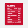 Taurus Facts Chart-None-Stretched-Canvas-MaxoArt