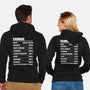 Taurus Facts Chart-Unisex-Zip-Up-Sweatshirt-MaxoArt