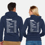 Taurus Facts Chart-Unisex-Zip-Up-Sweatshirt-MaxoArt