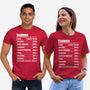 Taurus Facts Chart-Unisex-Basic-Tee-MaxoArt