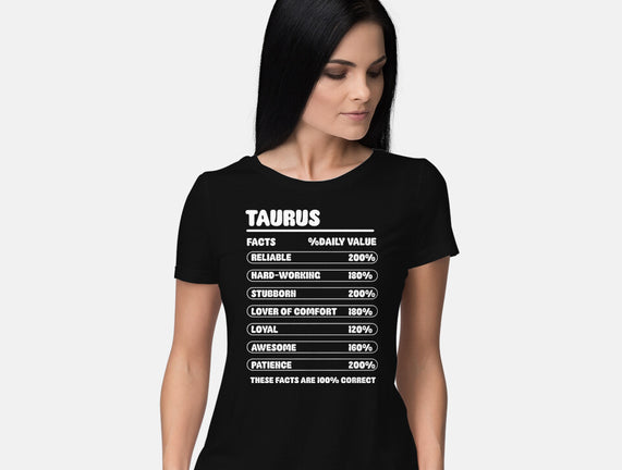 Taurus Facts Chart