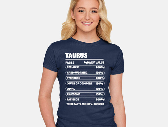 Taurus Facts Chart