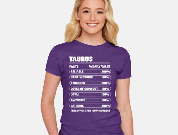 Taurus Facts Chart