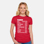 Taurus Facts Chart-Womens-Fitted-Tee-MaxoArt