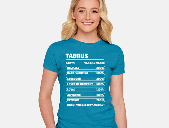 Taurus Facts Chart