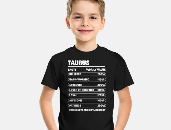 Taurus Facts Chart