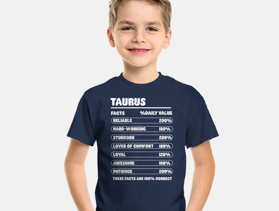 Taurus Facts Chart