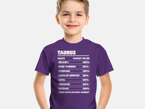 Taurus Facts Chart