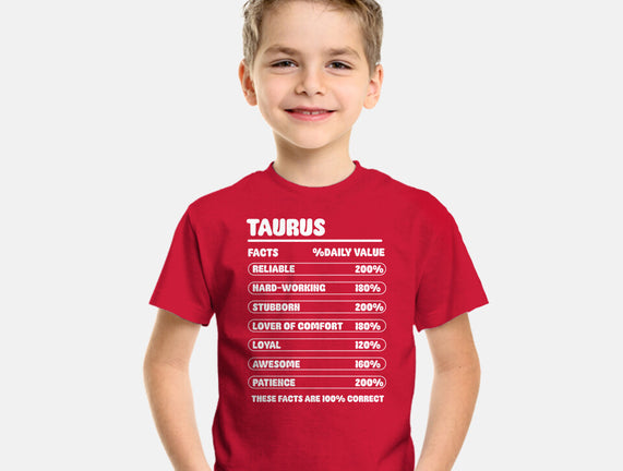 Taurus Facts Chart