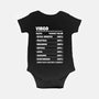 Virgo Facts Chart-Baby-Basic-Onesie-MaxoArt