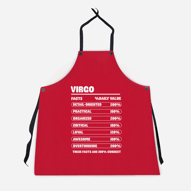 Virgo Facts Chart-Unisex-Kitchen-Apron-MaxoArt
