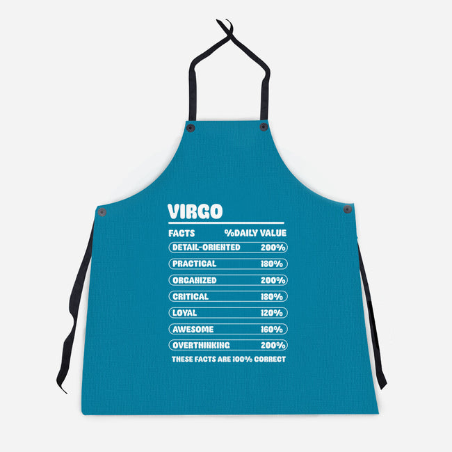 Virgo Facts Chart-Unisex-Kitchen-Apron-MaxoArt
