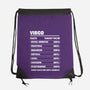 Virgo Facts Chart-None-Drawstring-Bag-MaxoArt