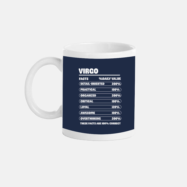 Virgo Facts Chart-None-Mug-Drinkware-MaxoArt