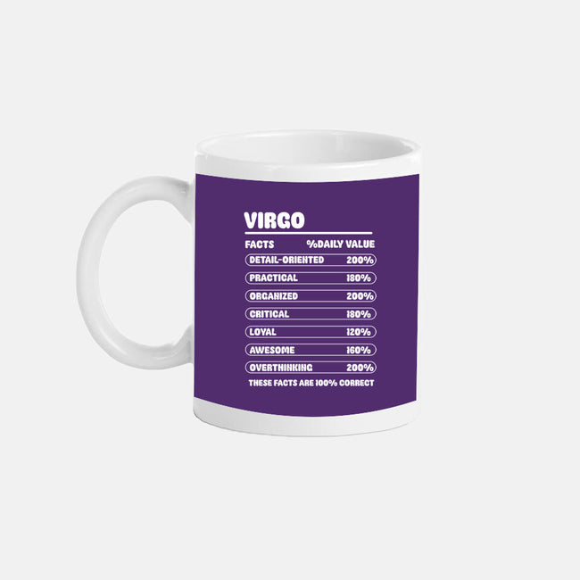 Virgo Facts Chart-None-Mug-Drinkware-MaxoArt