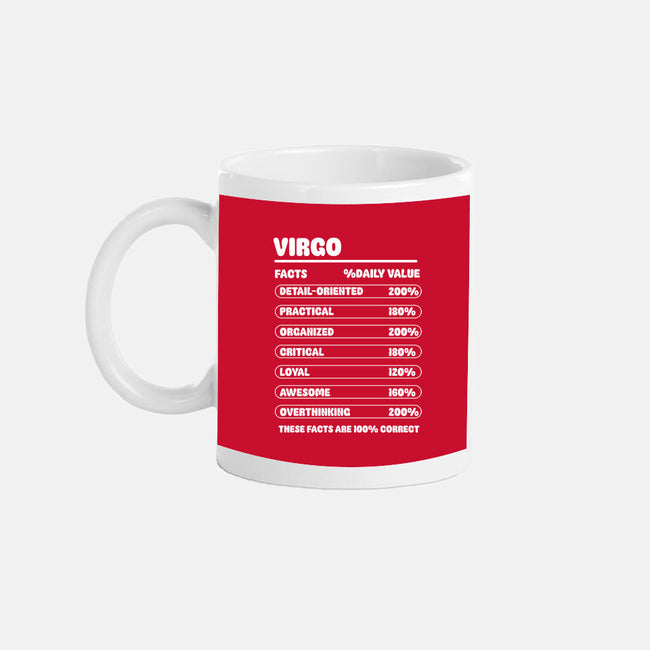Virgo Facts Chart-None-Mug-Drinkware-MaxoArt