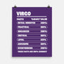 Virgo Facts Chart-None-Matte-Poster-MaxoArt