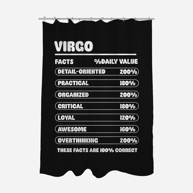 Virgo Facts Chart-None-Polyester-Shower Curtain-MaxoArt