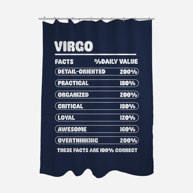 Virgo Facts Chart-None-Polyester-Shower Curtain-MaxoArt