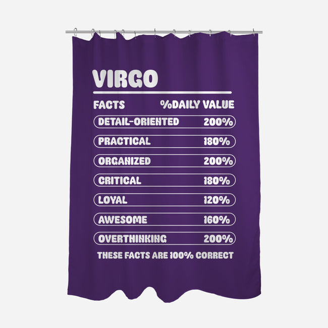 Virgo Facts Chart-None-Polyester-Shower Curtain-MaxoArt