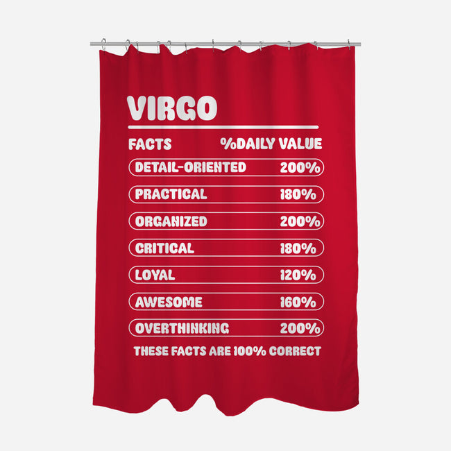 Virgo Facts Chart-None-Polyester-Shower Curtain-MaxoArt