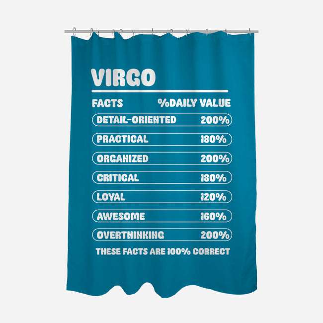Virgo Facts Chart-None-Polyester-Shower Curtain-MaxoArt