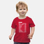 Virgo Facts Chart-Baby-Basic-Tee-MaxoArt