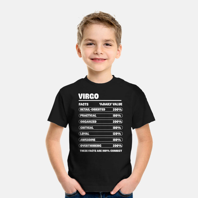 Virgo Facts Chart-Youth-Basic-Tee-MaxoArt