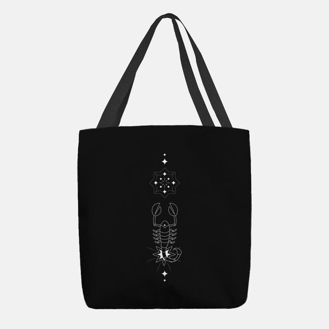 Scorpio Doodle-None-Basic Tote-Bag-MaxoArt
