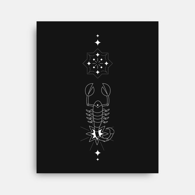 Scorpio Doodle-None-Stretched-Canvas-MaxoArt