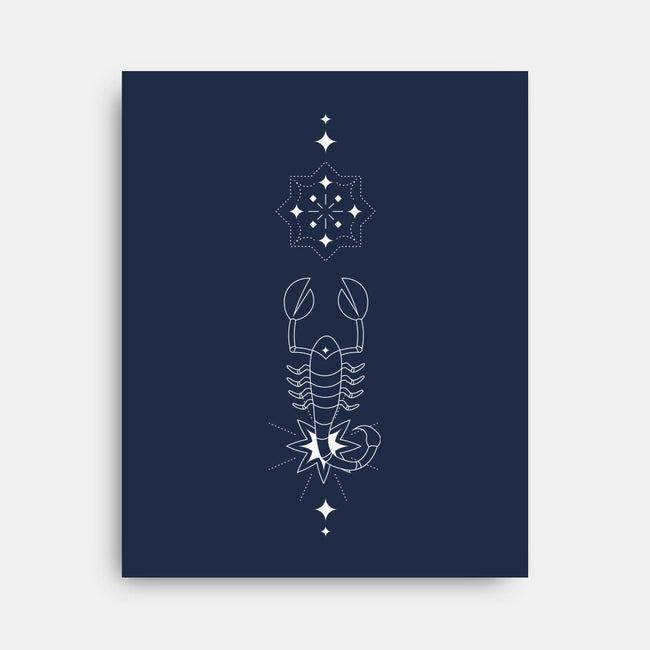 Scorpio Doodle-None-Stretched-Canvas-MaxoArt