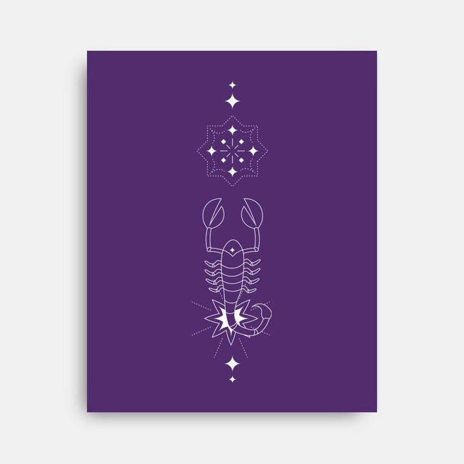 Scorpio Doodle-None-Stretched-Canvas-MaxoArt