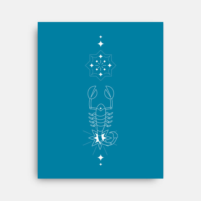 Scorpio Doodle-None-Stretched-Canvas-MaxoArt